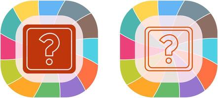 unique question marque icône conception vecteur