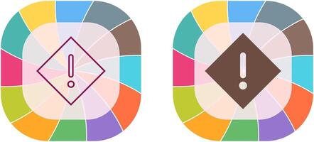 conception d'icône d'avertissement vecteur