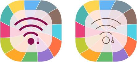 unique Wifi signe icône conception vecteur