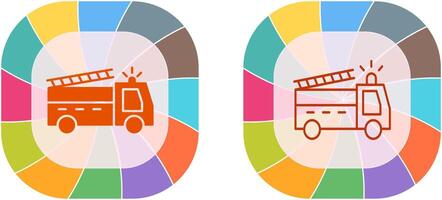 unique Feu un camion icône conception vecteur
