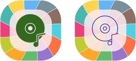 la musique CD icône conception vecteur