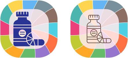 conception d'icône de vitamines vecteur