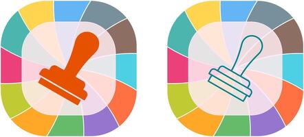 conception d'icône de timbre vecteur