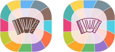 accordéon icône conception vecteur
