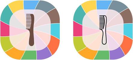 conception d'icône de peigne vecteur