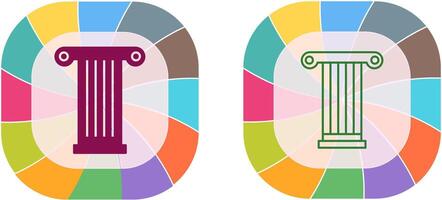 conception d'icône de pilier vecteur