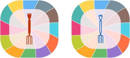 jardinage fourchette icône conception vecteur