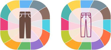 Pour des hommes un pantalon icône conception vecteur