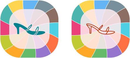 élégant des sandales icône conception vecteur