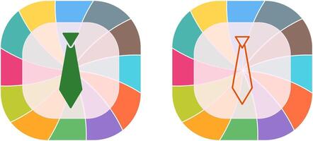 conception d'icône de cravate vecteur