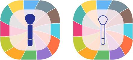 conception d'icône de brosse vecteur