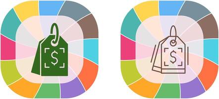 conception d'icône d'étiquette de prix vecteur