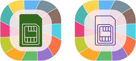 sim carte icône conception vecteur