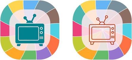 conception d'icône de télévision vecteur