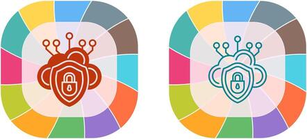 nuage Sécurité icône conception vecteur