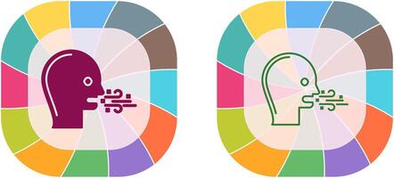 conception d'icône de mauvaise haleine vecteur