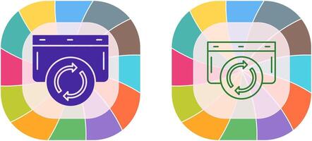 rafraîchir icône conception vecteur
