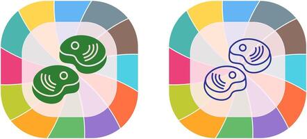 conception d'icône de steak vecteur