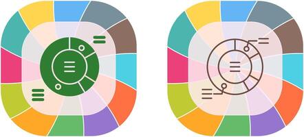 conception d'icône graphique à secteurs vecteur