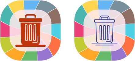 conception d & # 39; icône poubelle vecteur