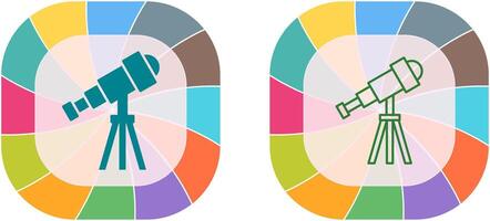 conception d'icône de télescope vecteur