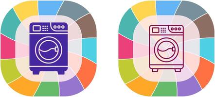 conception d'icône de machine à laver vecteur