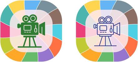conception d'icône de caméra de cinéma vecteur