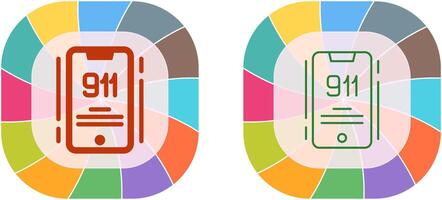 911 icône conception vecteur