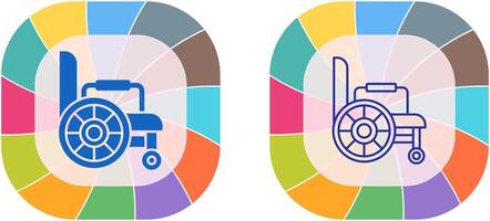 conception d'icône de fauteuil roulant vecteur