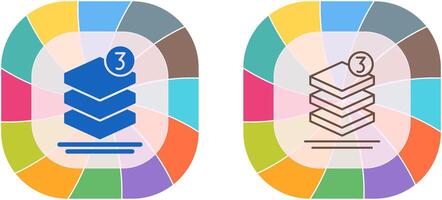couches icône conception vecteur