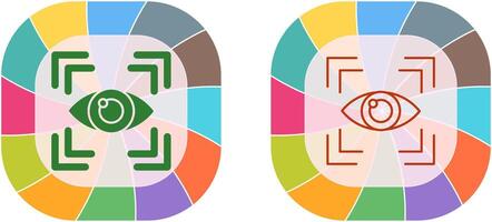 œil analyse icône conception vecteur