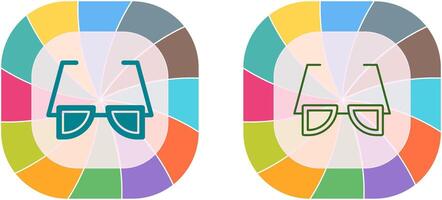 conception d'icône de lunettes de soleil vecteur