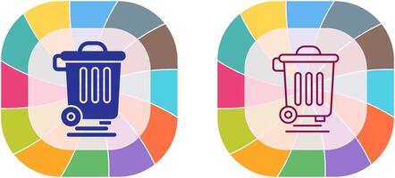 conception d'icône de poubelle vecteur