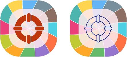 conception d'icône de bouée de sauvetage vecteur
