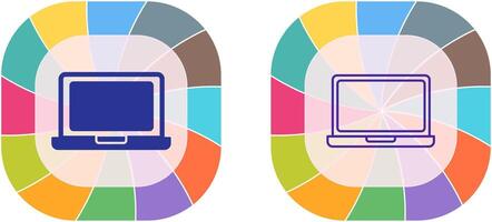 conception d'icône d'ordinateur portable vecteur