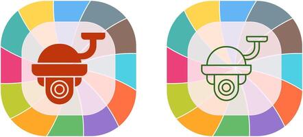 conception d'icône de caméra de sécurité vecteur