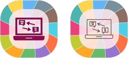 traducteur icône conception vecteur