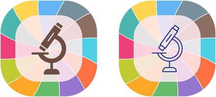 conception d'icône de microscope vecteur