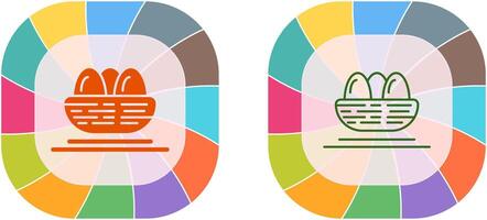 conception d'icône d'oeufs vecteur