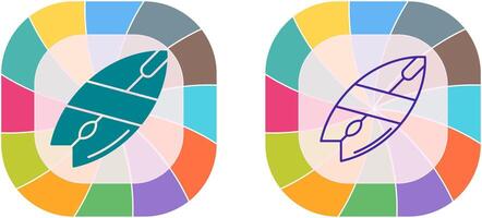 conception d'icône de planche de surf vecteur