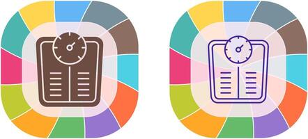 conception d'icône d'échelle de poids vecteur
