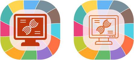 ADN tester icône conception vecteur
