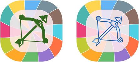conception d'icône d'arbalète vecteur