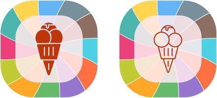 conception d'icône de crème glacée vecteur