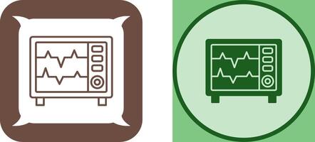 cœur taux moniteur icône conception vecteur