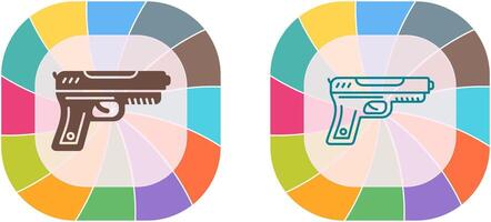 conception d'icône de pistolet vecteur