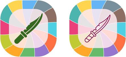 conception d'icône de couteau vecteur
