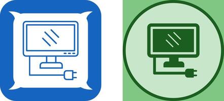conception d'icône de moniteur vecteur
