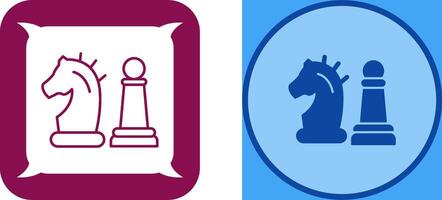 conception d'icône de pièce d'échecs vecteur