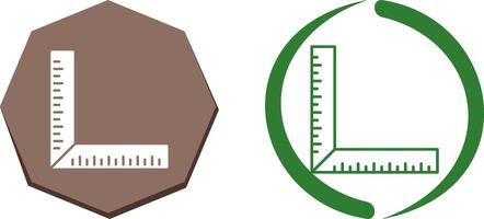 carré règle icône conception vecteur